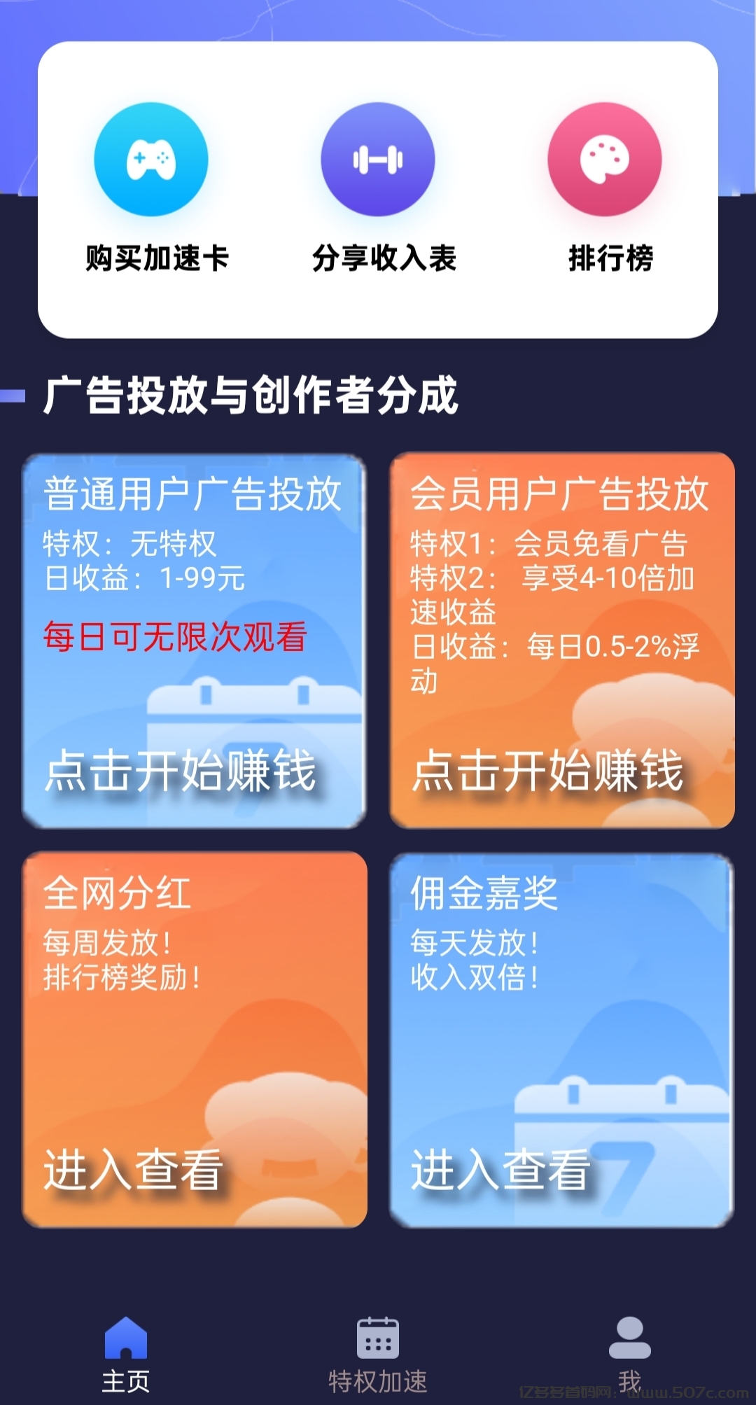 汇盈传媒：每天零撸5个广告+团队分红，长期稳赚收益