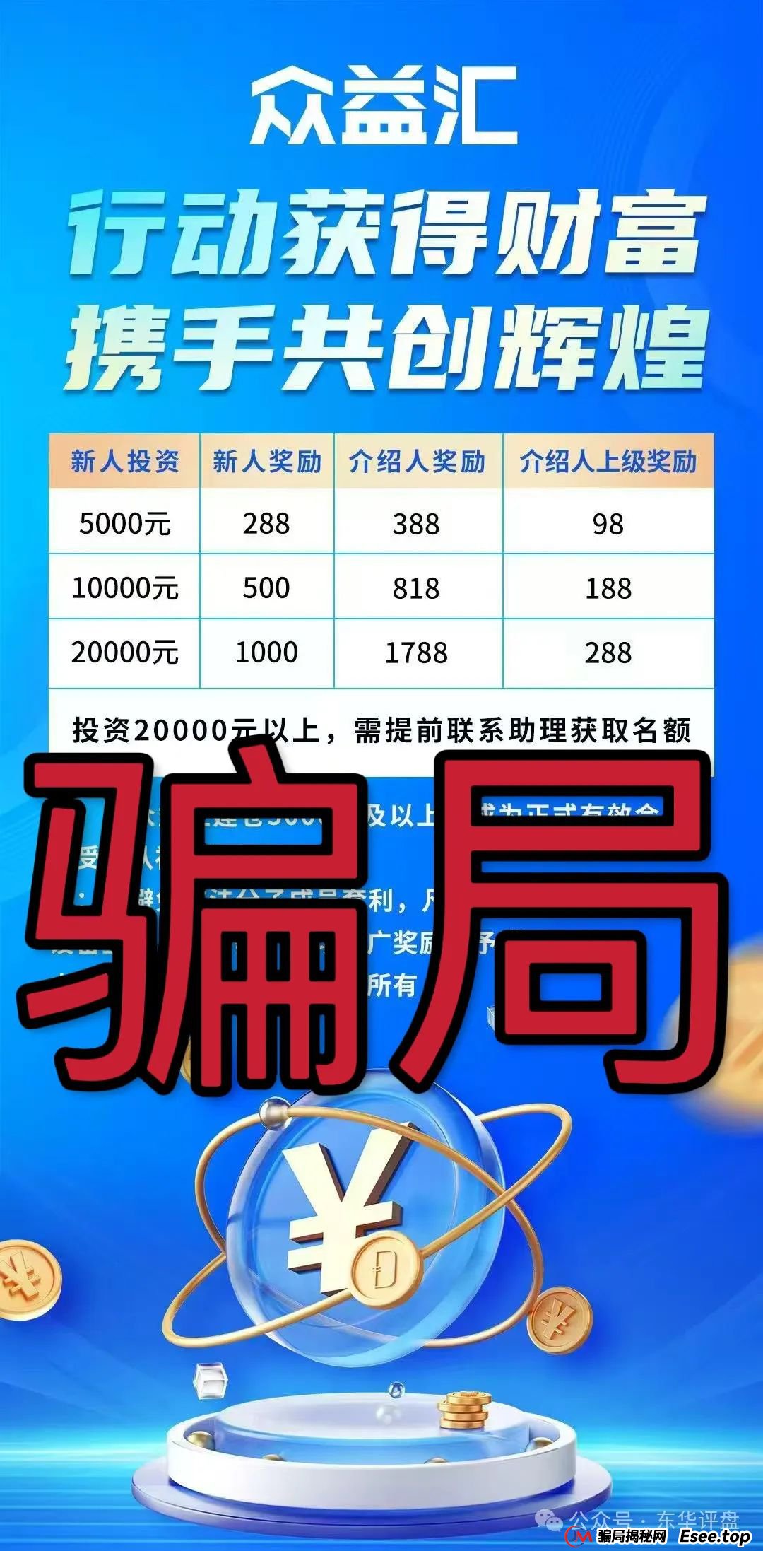 高度预警 | 【众益汇】资金盘骗局，原“诚振投”诈骗团伙所开,又是一轮圈韭菜盘，已经开始单割!